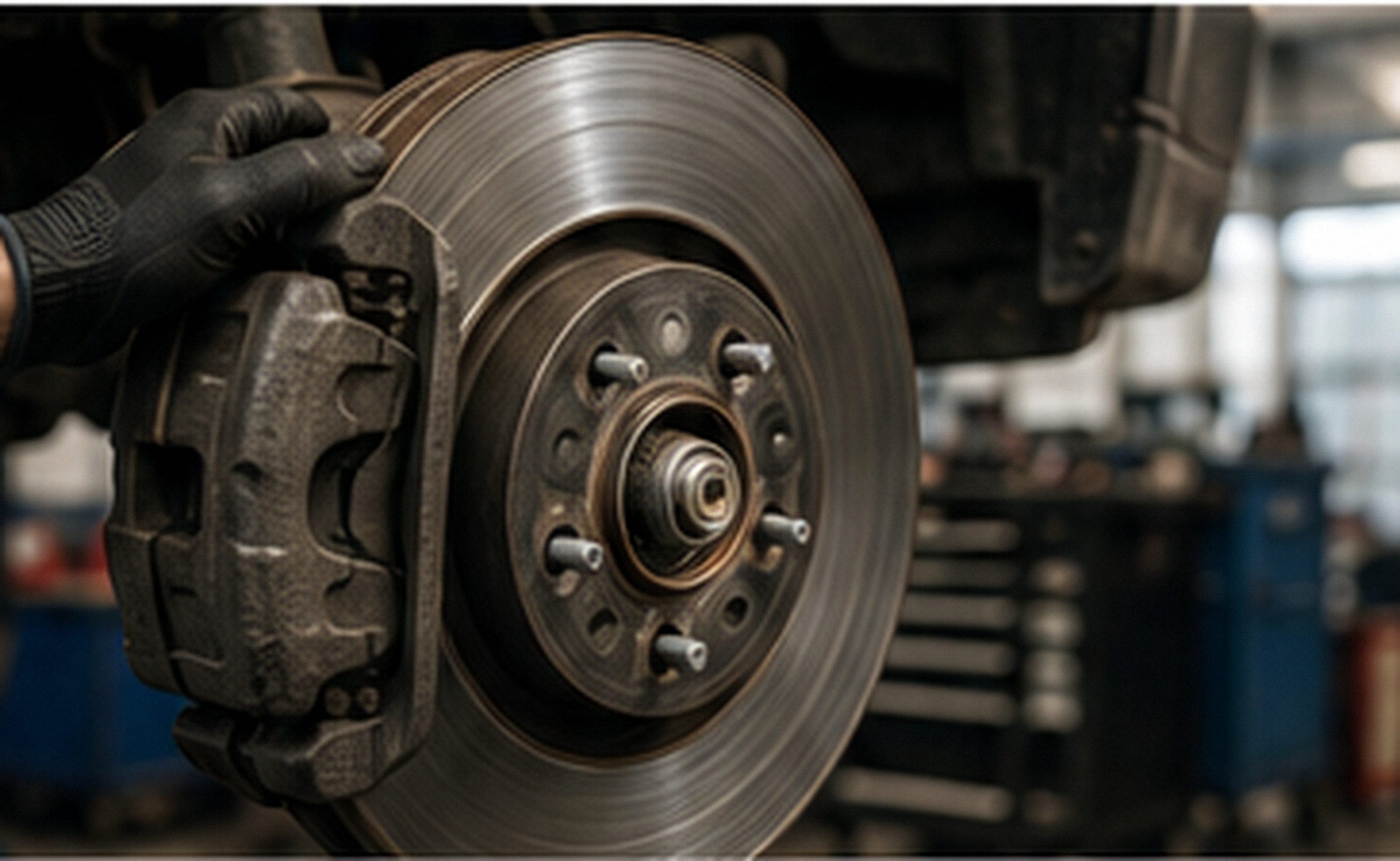 Real automotive brake inspection